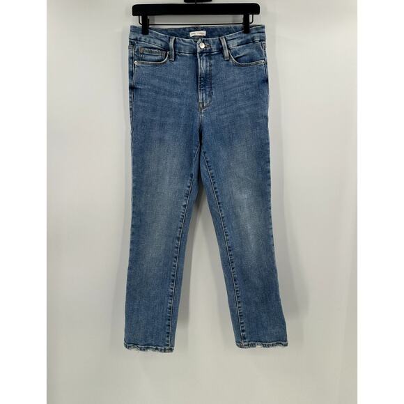 Good American Good Legs Medium Wash Stretch Skinny Jean Size 6 / 28 - Picture 1 of 8